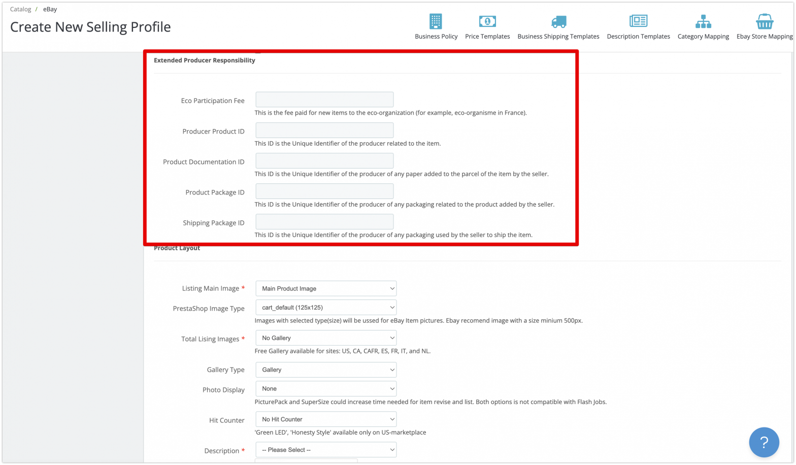 Extended Producer Responsibility Requirements for eBay Marketplace and
